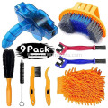 9pcs Bicycle Clean Brush Tools for Mountain/MT/Road/BMX Bike Cleaning Kit car detailing cleaning brush set kit tool brush cars